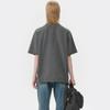 CusTomellow Gray Half Sleeve T shirT cwTam25622gyx