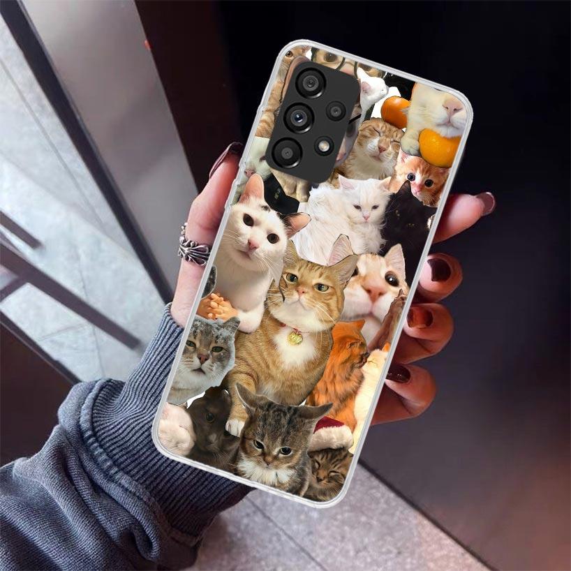 

Crying Cat Memes Phone Case For Samsung Galaxy A12 A52S A42 A32 A22 A51 A50 Note 20 Ultra 10 S10 Plus A71 A70 A31 A30 A10S Galax Samsung A51 4G