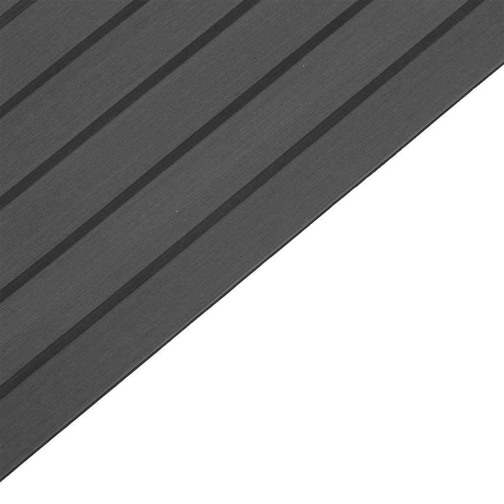 240x90cm V-  Yacht Mat Anti Slip Insulation Deck Sheet Pad for Board Floor Yacht(Dark Gray )