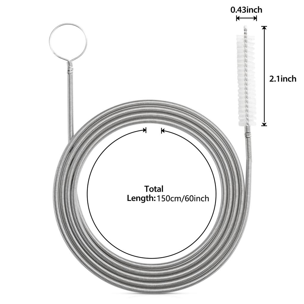 Mehrzweck-Lange Abflussbürste Flexible Fütterungsschlauchbürste Schlanke Reinigungsbürste Schlauchrohrbürste Sauberes Abflussloch Ausbaggerungswerkzeug
