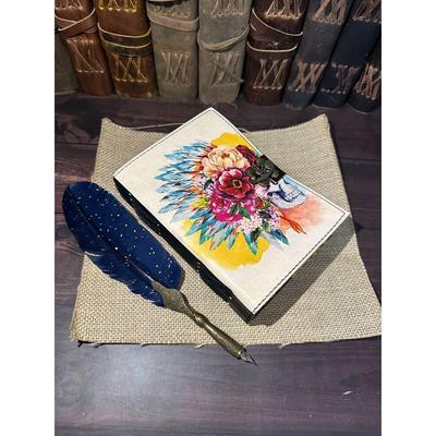 Vintage Leather Skull Lover Journal Wiccan Pagan Journal Grimoire Book of Shadow
