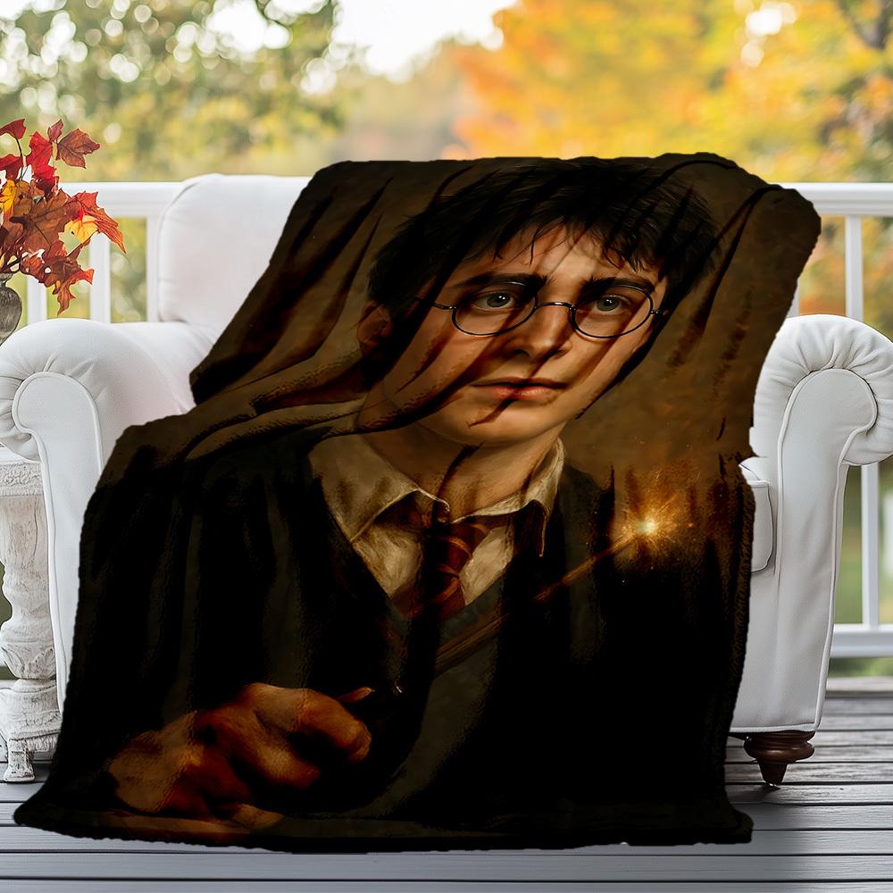 1 Stück Harry Potter Zauberstab Outdoor Flanell Wohndecke Ganzjahres Weiche Wärme, Heimdeko 1031173