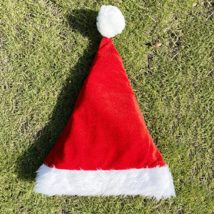 Christmas Hat Red Santa Hat Old Man Child Adult Xmas for Stage Performance Prop