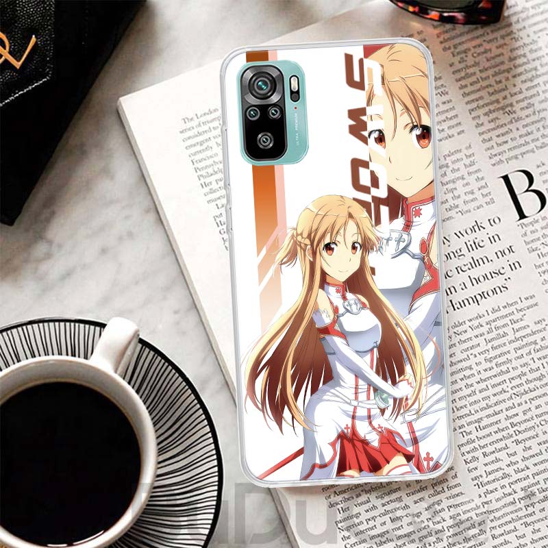 Anime Sword Art Online SAO Cover For Xiaomi Redmi Note 14 13 12S 12 11 Pro Plus Phone Case 11S 10S 10 11E 11T 14Pro 13Pro Print