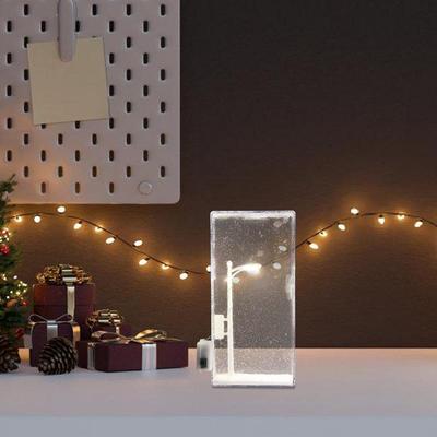 Świąteczna Lampka Nocna Urocza Lampka Biurkowa Rękodzieło Świąteczne Lampa Śnieżnej Nocy Dekor Rękodzieło Nocne Lampy Uliczne Do Wnętrz