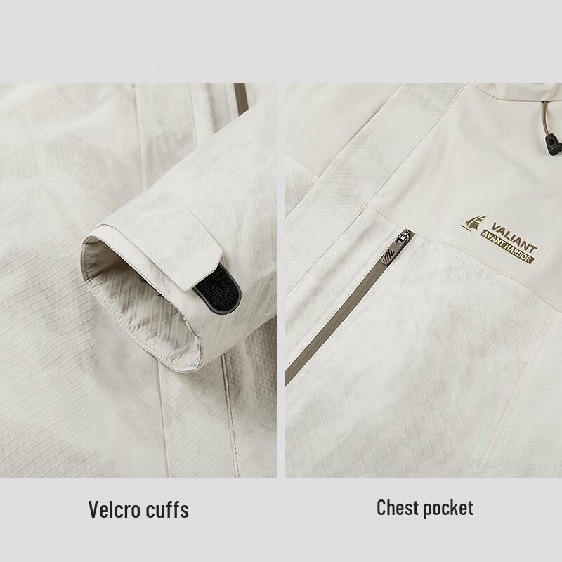 HLA Men's Detachable Sleeve Sorona Padded Jacket