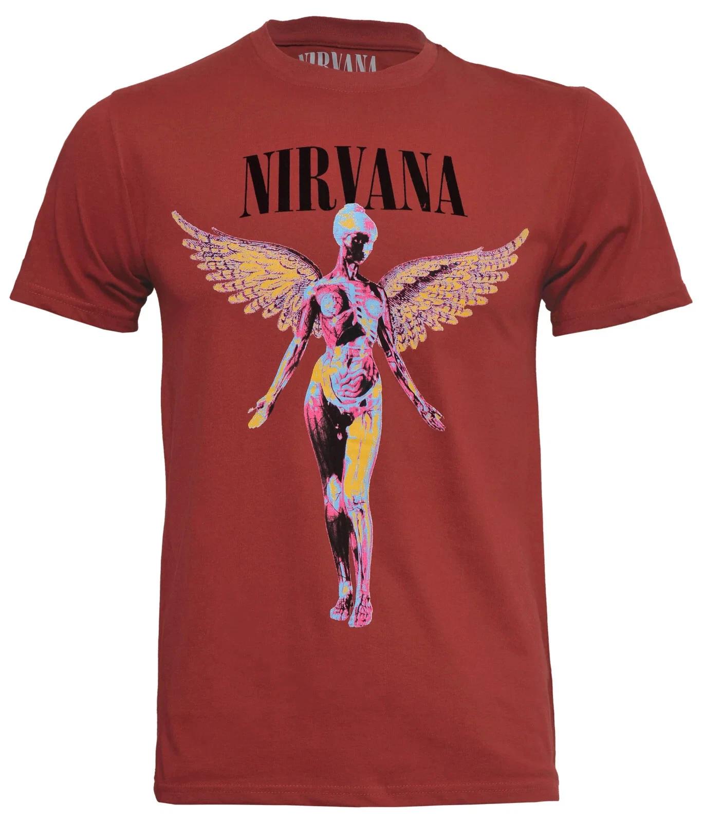 Nirvana T Shirt In Utero Angelic Logo Grunge Kurt Cobain S M L XL XXL XXXL