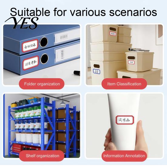 Price Tag Stickers 500 Pcs Label Stickers, Color Coding Self-Adhesive Name Tags, Waterproof Removable Labels for Handwriting File Folders, Shelves