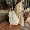 Womens Casual Star Print Backpack Drawstring Detail Adjustable Strap Large Capacity Minimalist Daily Bag for Commute Travel Everyday Use