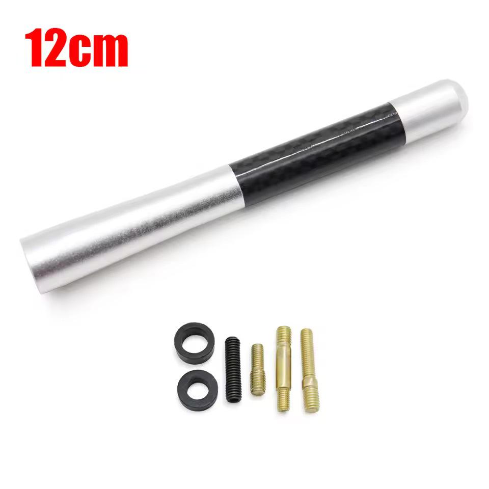 High-Performance Short Car Radio Antenna: Carbon Fiber & Aluminum Design