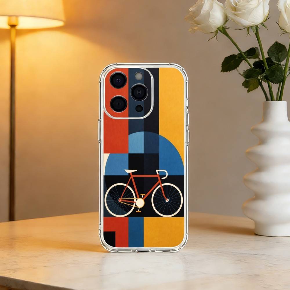 B-Bicycle Bike S-Sport Soft Phone Case For iPhone 17 16 15 14 13 12 11 Mini Pro Max Plus Transparent Cover