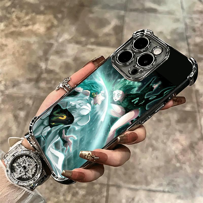One P-Punch-Mans Tatsumaki Soft Phone Case For iPhone 15 16 17 Air 14 Pro Max 16E Plus 13 12 Mini Plating Anti-Fall Fundas