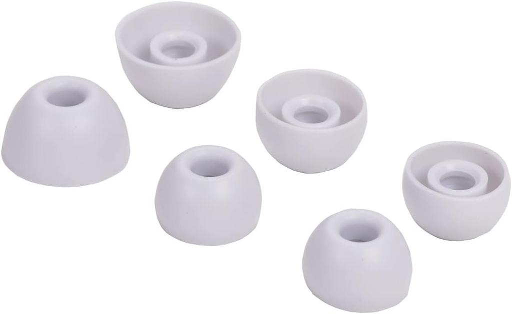 Eartips for Sony True Wireless Compatible with and Comfortable Washable 3 Sizes 6 Silver A-Pcas Earphones, 1000xm5, 1000xm4, 1000XM3, WF-C700n, Fit,