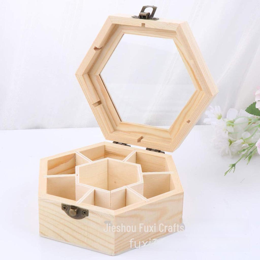Hexagonal Jewelry Storage and Display Box