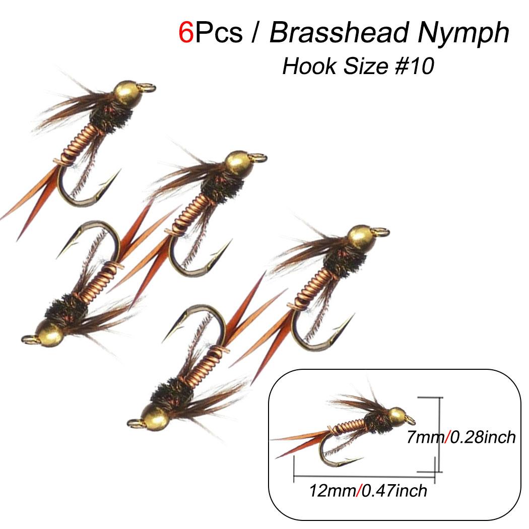 6 шт. 4 разных стиля сухая мушка для ловли форели искусственная приманка для ловли — фото 14