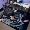 Custom Name K-pop Fashion Rug for Living Room, Game Rooms, Office, Bedroom, Floor Mat Playful Design, fan gifts Christmas decor