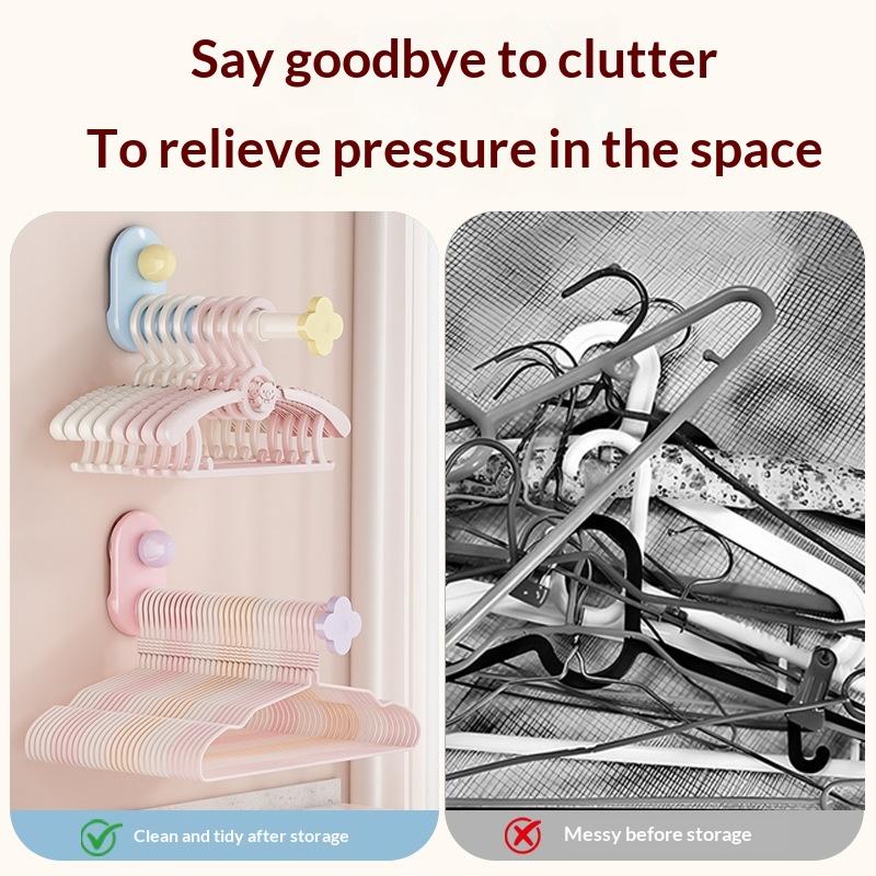 Retractable Adjustable Hanger Storage Container 1Pcs Practical Organizer for Home Housewarming Gift Daily Use