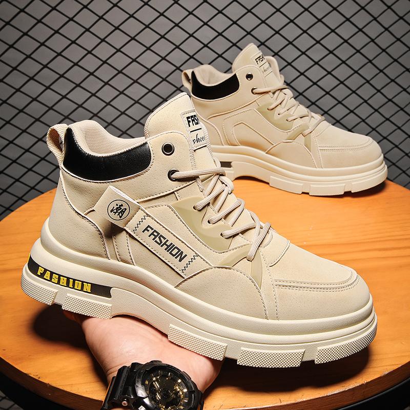 High-top winter velvet thickened warm cotton shoes fur integrated snow boots labor insurance Martin boots