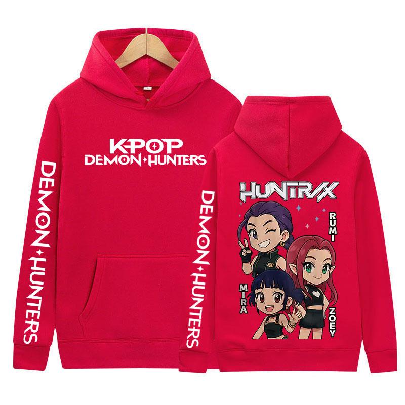 2025 K-pop Demon Hunters Movie Graphic Hoody Men Women Casual Fashion Pullover Sweatshirts Vintage Aesthetic Long Sleeve Hoodies