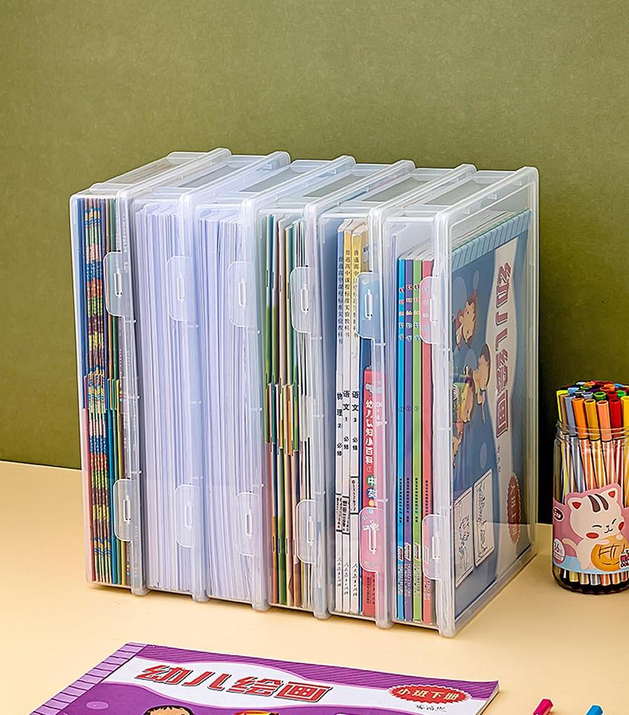 Letter Transparent Storage Document File Fully Large Stationery Stackable 1 A3 Size 1 A4 A4/A3 Case, Box, Case, Folder, Assembled, Capacity,