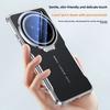 Glass Lens Invisible Bracket Case For VIVO X200 Ultra Four Corners Anti-drop Plain Leather Shockproof Cover For X 200 Pro MINI