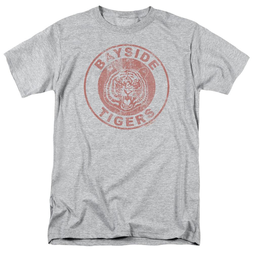 

Saved By The Bell Tigers T Shirt Mens Licensed Classic TV Bayside Tee Sport Grey M