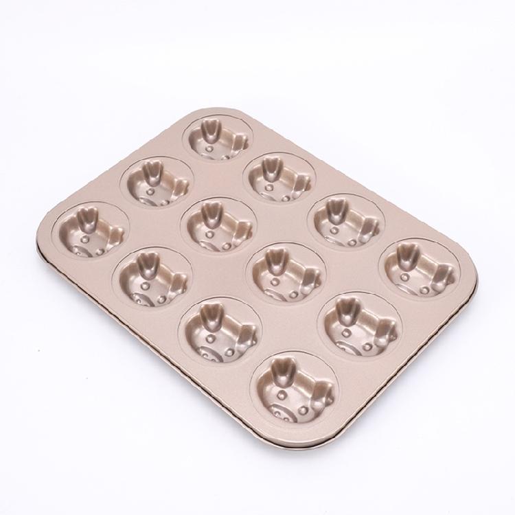 Carbon Steel Material Muffin Pan Baking Moulds Cake Pan for Kitchen Oven Baking