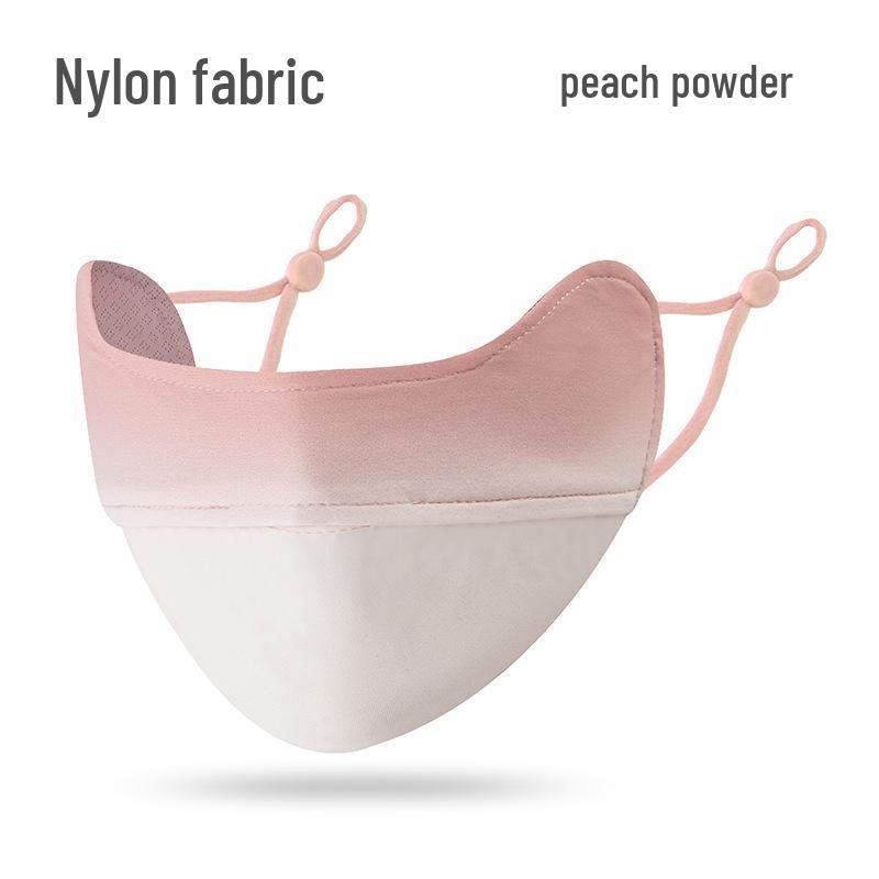 Ono Blush High-End Facekini: Ice Silk UV Protection, Breathable Sunscreen Mask with Eye Corner Shield for Women