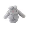 Stuffed Animal Bunny With Bow Keychain Pp Cotton Filling Key Chain