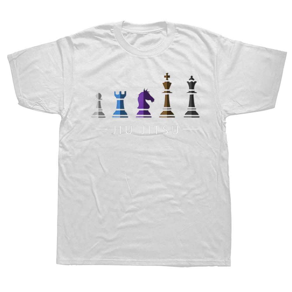 BJJ Brazilian Jiu Jitsu Chess Belt Fighter T Shirts Graphic Cotton Streetwear Short Sleeve Birthday Gifts Summer Style T-shirt