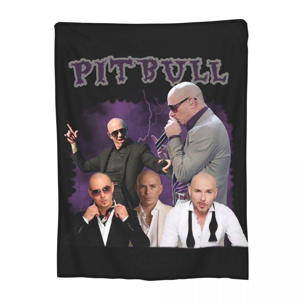 Pitbull Mr Worldwide Blanket Flannel All Season Portable Soft Throw Blankets for Bed Office Quilt Size: 75*100cm, Weight: 230 GSM