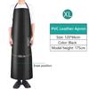 Oilproof Kitchen Apron PVC Leather Waterproof Black Comfortable