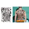 Water Transfer Printing Full Back Tattoo Sticker Buddha Pattern Full Back Temporary Tattoos  Unisex