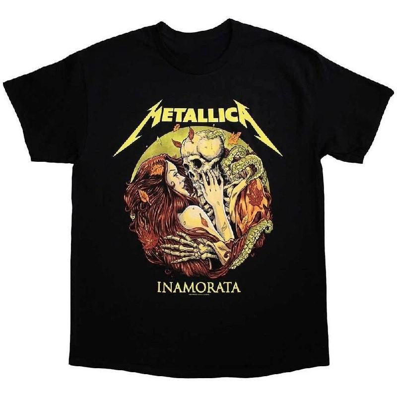 Metallica Inamorata T-Shirt Black Rock Band Fan Graphic Tee S-4XL Unisex T-Shirt L