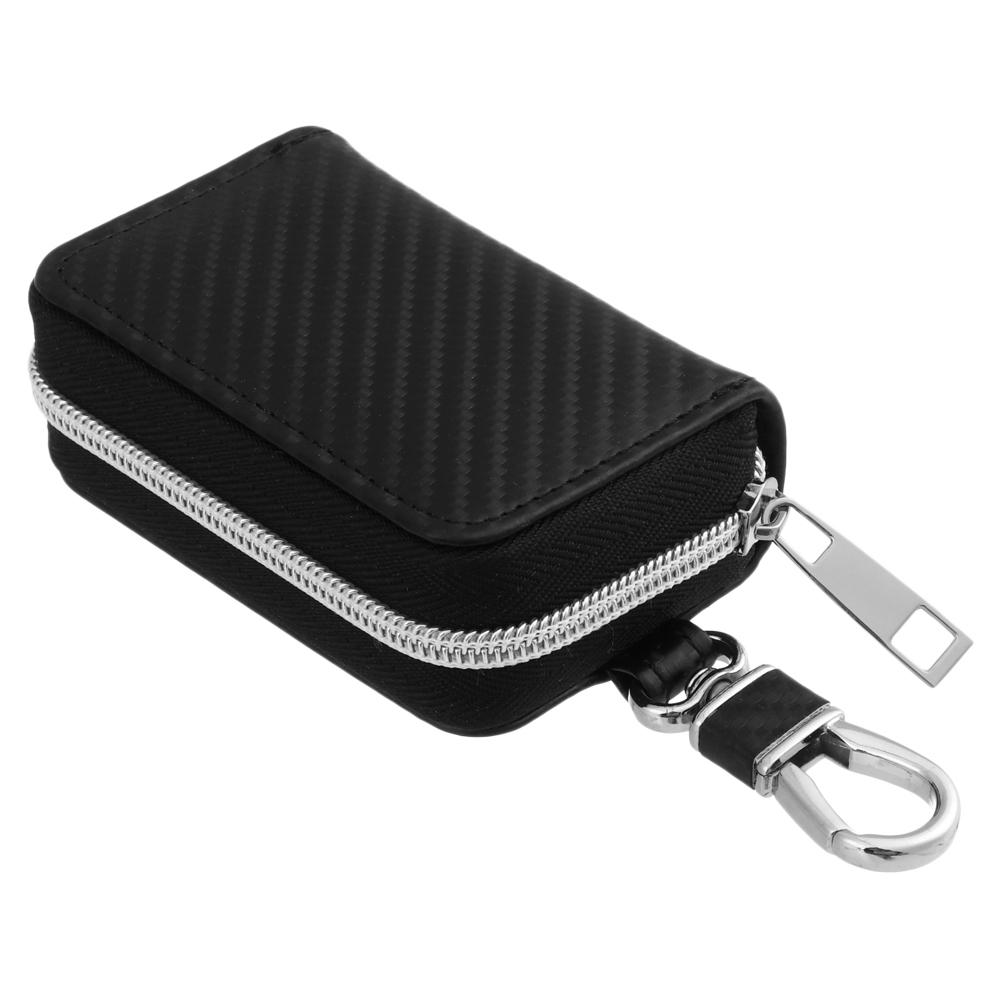 Safe PU Fob Pouch Signal Blocker Case Faraday Cage RFID Blocking Bag Car Key Signal Shielding