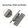 Furniture Plastic Spring Hinge Hidden Flat Loaded Hinge for Wardrobe Cupboard Cabinet Door Joint Connector Furniture Hardware