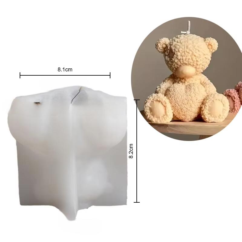 

Форма силиконовая Медведь с сердцем Обнимашки Сердце Роза Мишка Тедди Форма для свечей Гипс Свеча Смола Сделай сам Домашний декор Подарок Креативный подарок