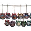 18pcs/set Wooden Material Merry Christmas Decorations Hanging Ornament  New Year Celebration