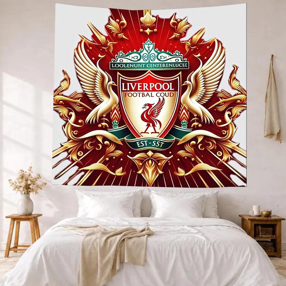 Liverpool Football Club Wall Decor Tapestry Art For Pet Memorial Birthdaywedding Party Backdrop Family Gift