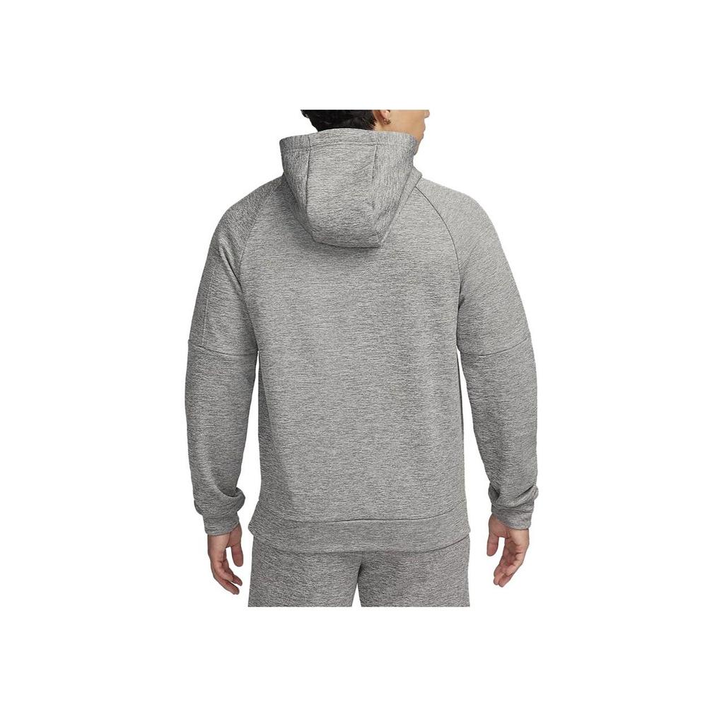 Nike Therma-Fit Solid Color Hooded Drawstring Casual Sports Hoodie Men hoodies Dark-Gray DQ4845-063