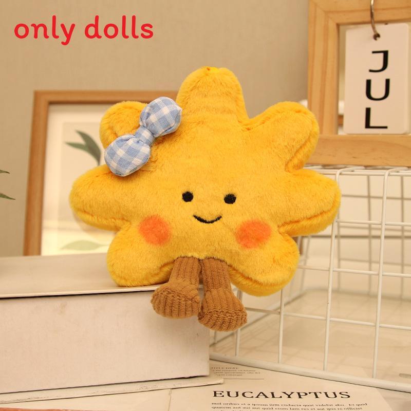 

Plush Butterfly Bow Sunflower Keychain With Soft Cotton Filling For Kids And Adults синій