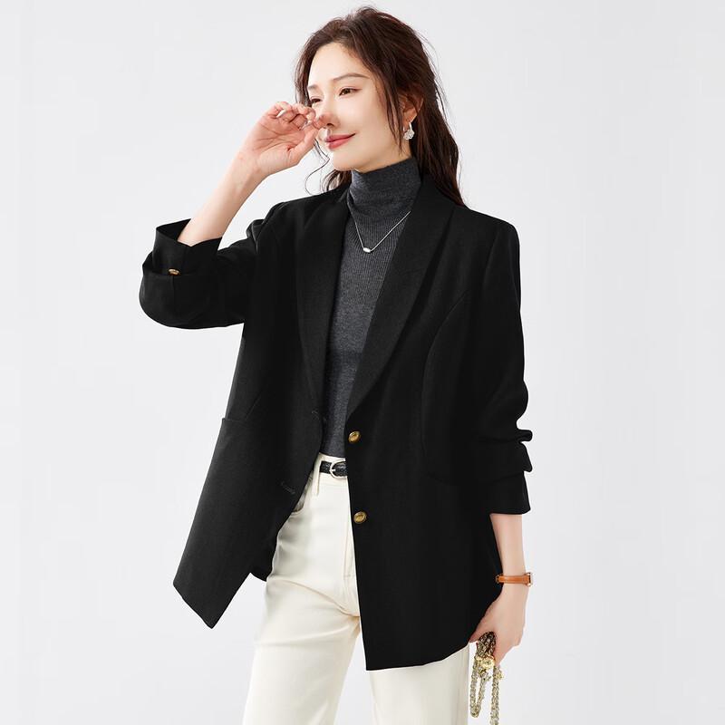 TERRE BLEUE Women's Loose Fit Commuter Blazer