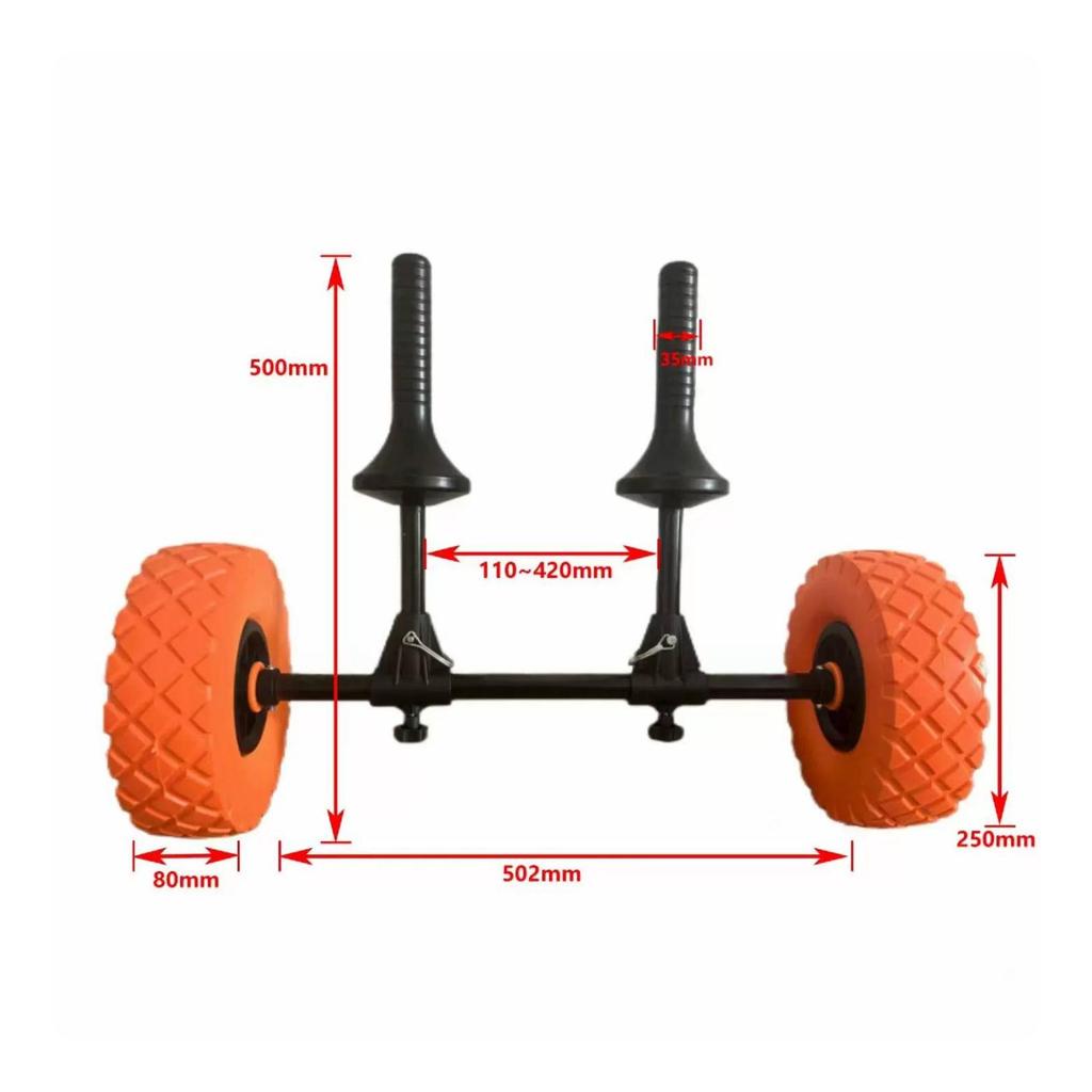 Beach Trailer Cart Single Unit Load-Carrying Oversized Wheels Sand
