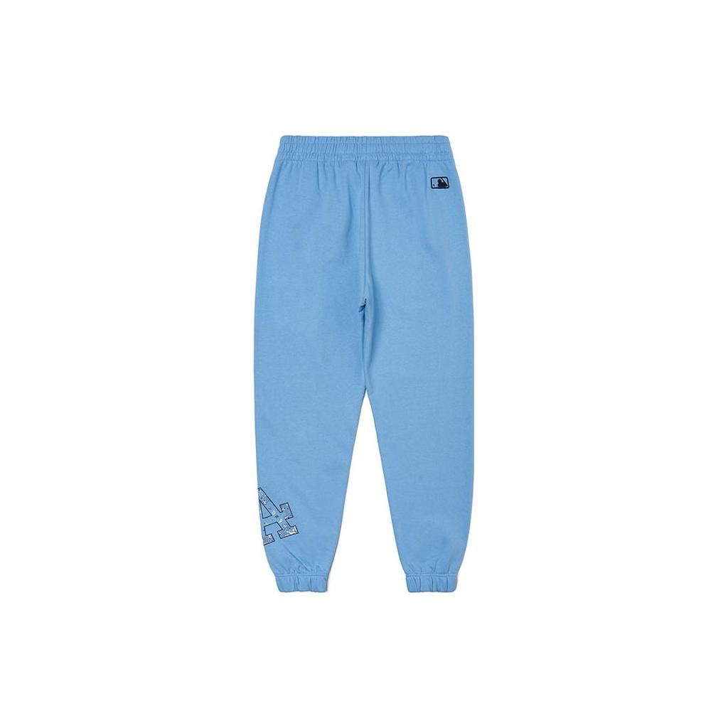 New MLB Paisley Knitted Sweatpants Unisex Blue 3APTI0126-07BLL
