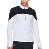UA 12 Zipper Running Long Sleeve Sports Shirt Men Tops White 1326595-100