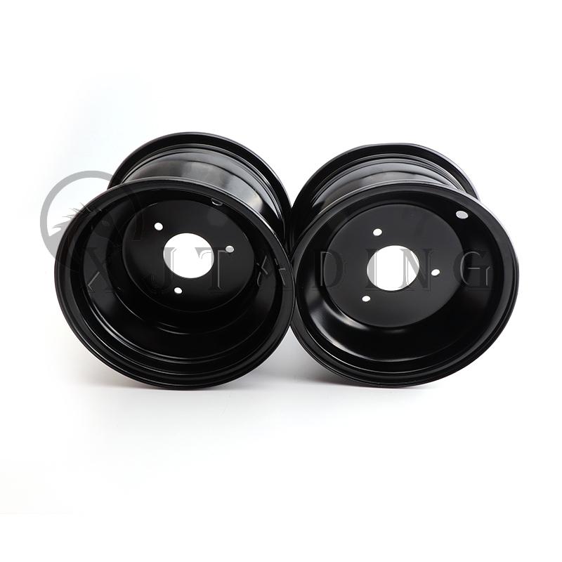 Black 3 Hole 8 inch Front or Rear wheel Hub For 110cc-250cc ATV Go kart UTV Buggy Quad Dirt Bike 8" vacuum Tyre Accessories
