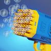 Handheld Bubble Machine 40-Hole Handheld Bubble Gun Toy Bubble Gun Bubble Gun Porous Bubble [Without Battery Without Bubble Gun]