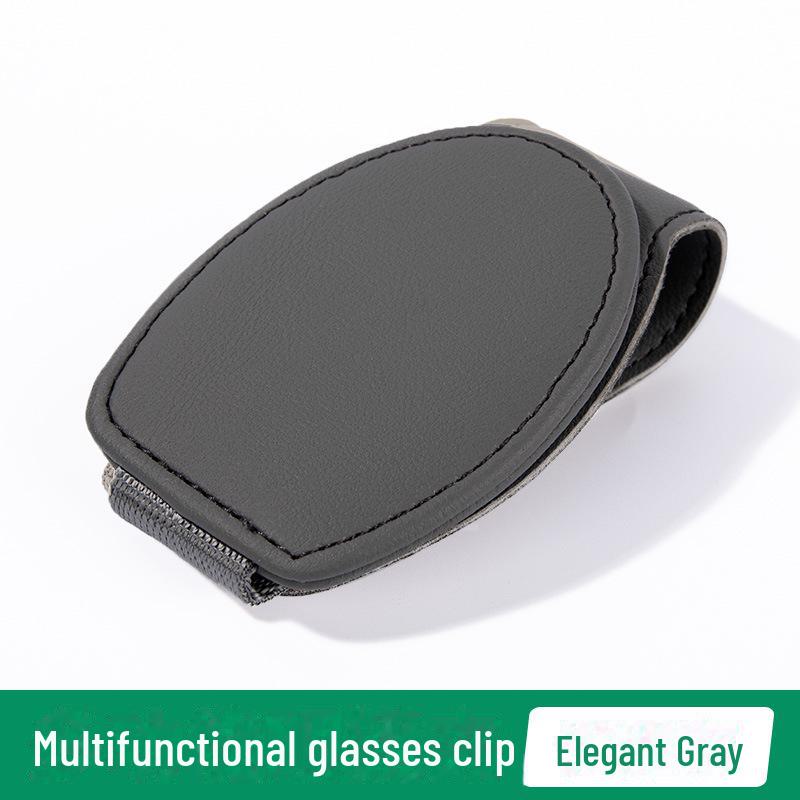 Car Glasses Clip Sun Visor Storage Box: Multi-functional Sunglasses Holder for Car Main Drivers