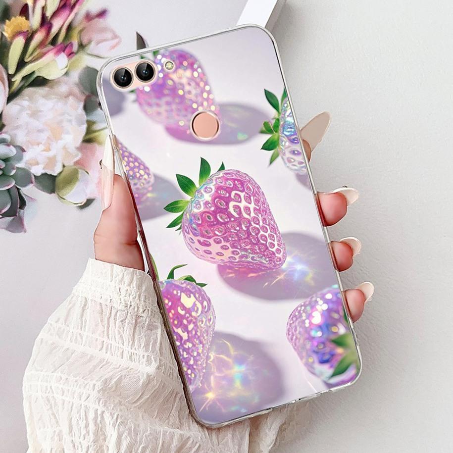 For Huawei P Smart Case FIG-LX1 FIG-LX2 FIG-LX3 Cover Luxury Dragon Lion Soft Silicone Phone Cases For Huawei Psmart 2018 Bumper