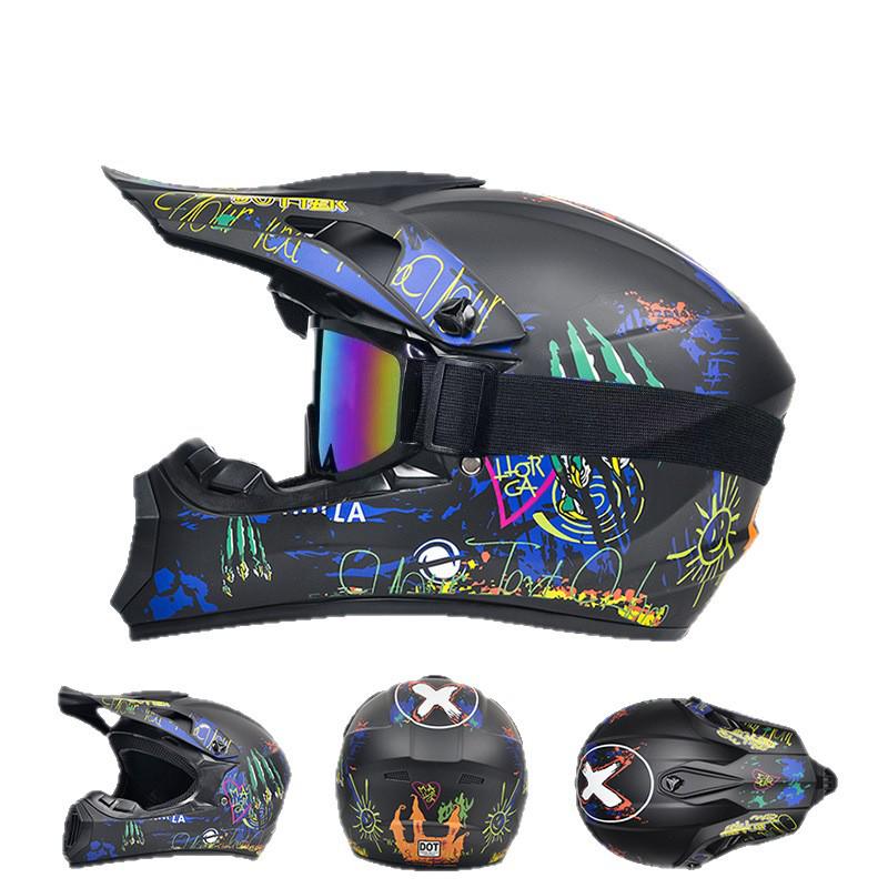 DOT Certified Full Face Off-road Motorcycle and Mountain Bike Helmet for Downhill Riding Safety.